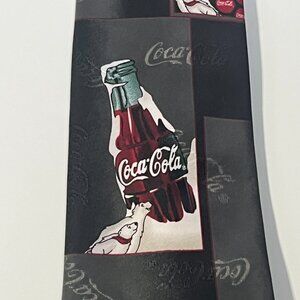 Coca-Cola Polar Bear Coke Bottle Red and Black Men’s Tie